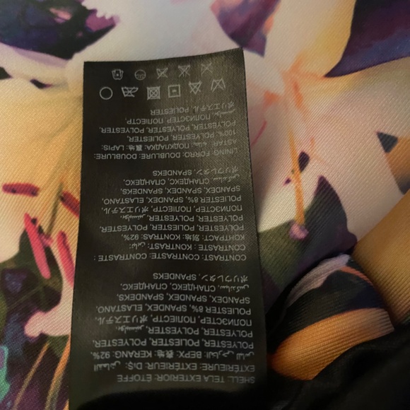 Bebe Bodycon Vibrant Y2K Watercolor Contrast Dress - Size Small - Picture 8 of 8